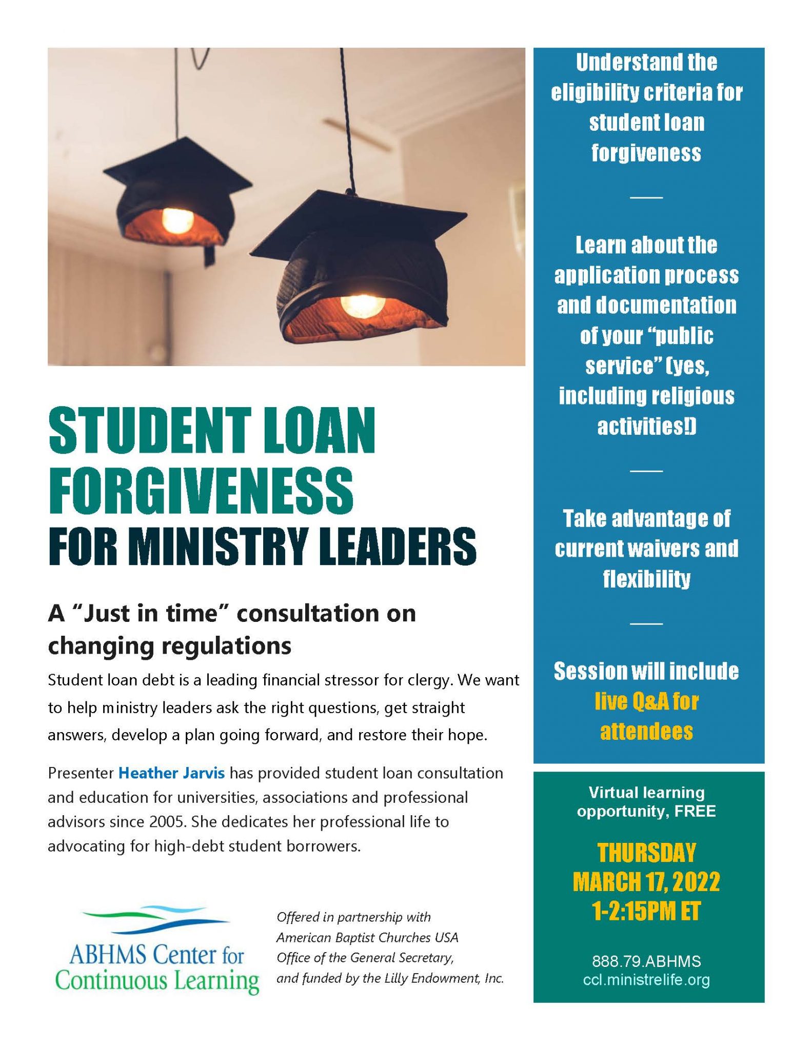 Student Loan for Ministry Leaders ABCUSA