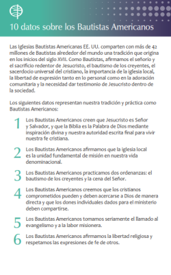 10 datos sobre los Bautistas Americanos (Español, full color)