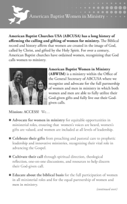 American Baptist Women in Ministry (English, grayscale)