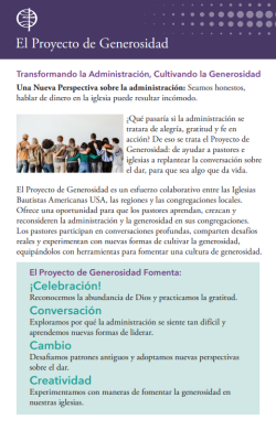 El Proyecto de Generosidad (Español, full color)