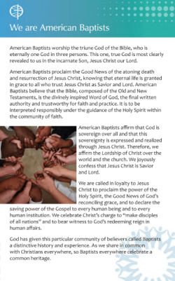 We are American Baptists (English, full color)